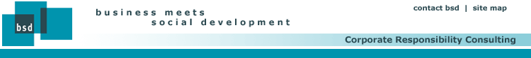 BSD business meets social development - Global reporting initiative, BSD Schweiz, Sustainable supply chain management, AA1000, SA8000, nachhaltige Beschaffung, AA 1000, GRI, sustainability management